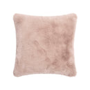 Uni - Housse De Coussin Imitation Fourrure - Rose Clair