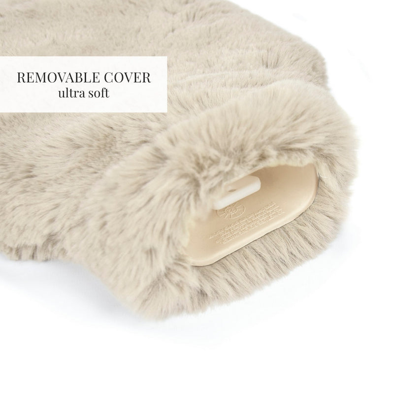 Uni - Bouillotte Avec Housse - Blanc