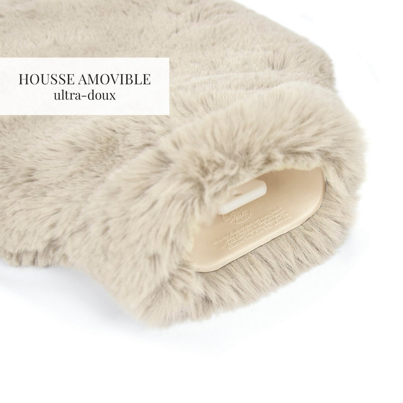 Uni - Bouillotte Avec Housse - Blanc