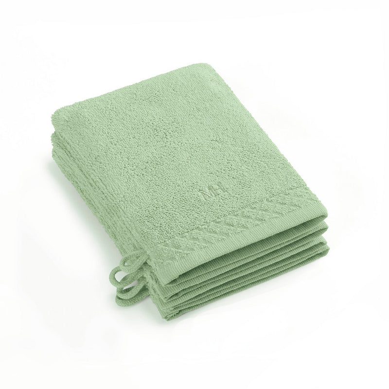 Eden - Set De 4 Gants De Toilette - Vert Prairie