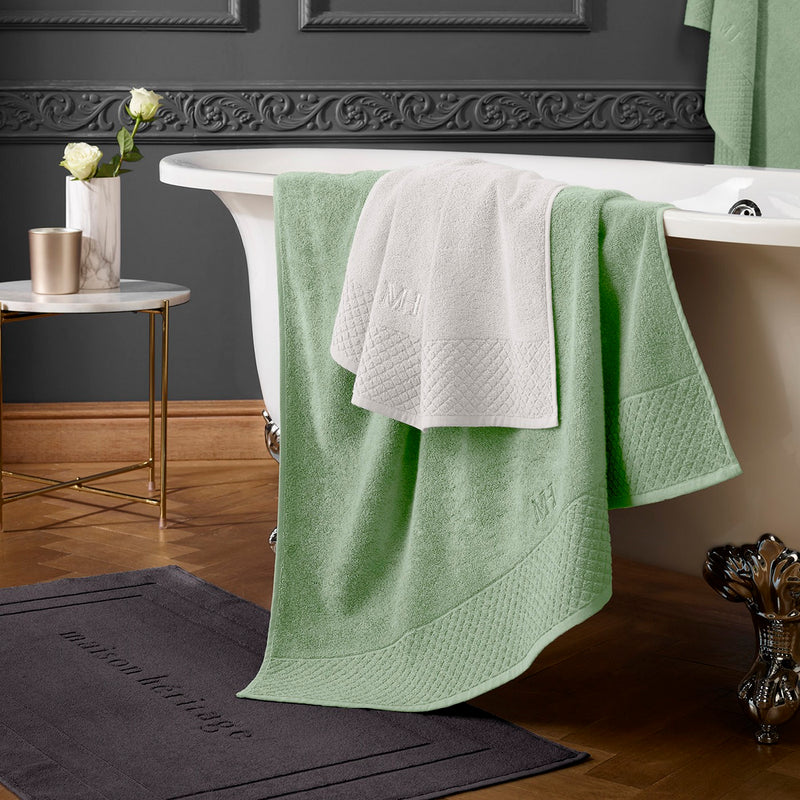 Eden - Set De 2 Serviettes + 2 Draps De Bain - Vert Prairie
