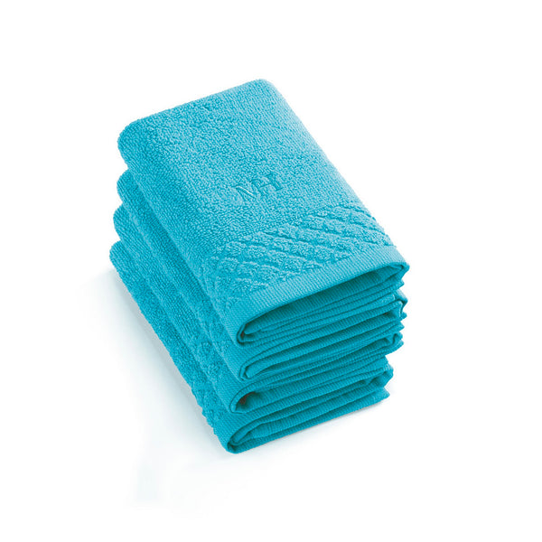 Eden - 4 Serviettes D'Invitées - Turquoise