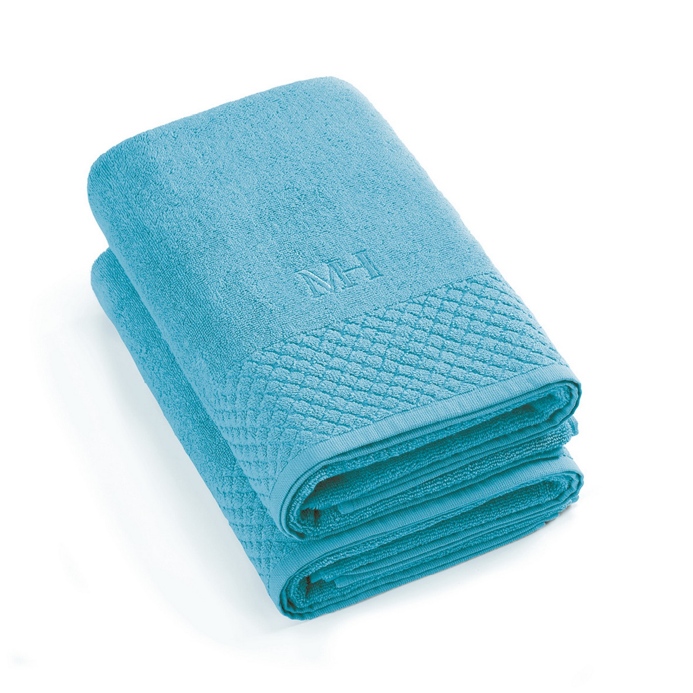 Eden - Set De 2 Draps De Bain - Turquoise
