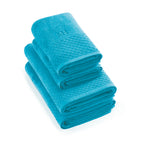 Eden - Set De 2 Serviettes + 2 Draps De Bain - Turquoise