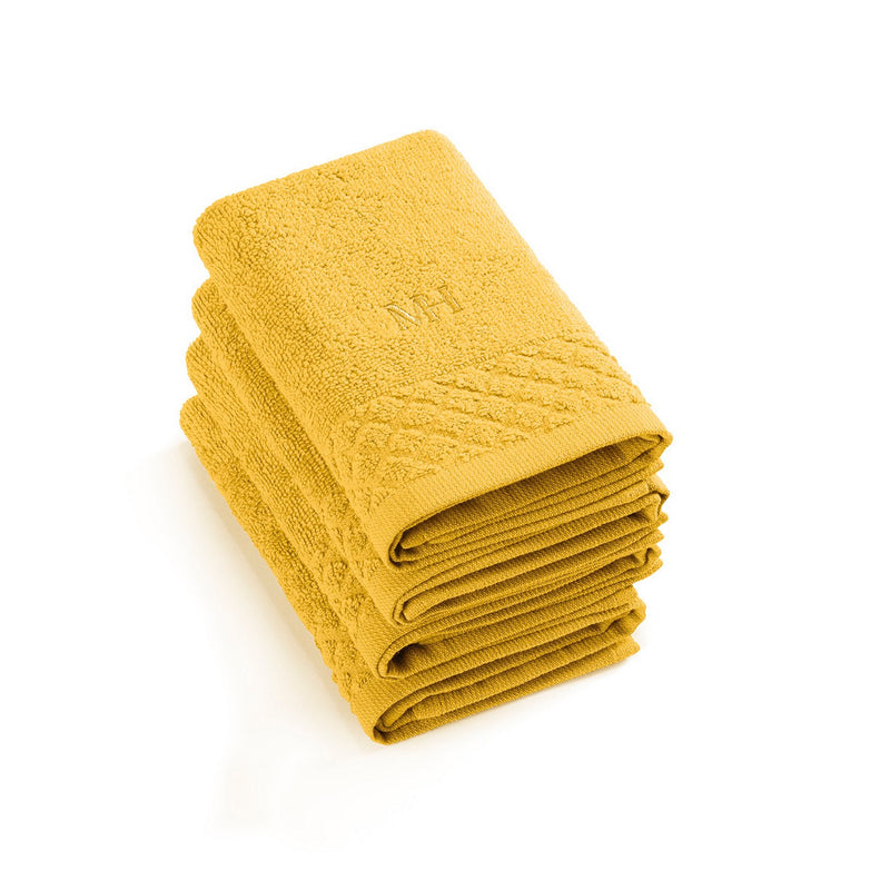 Eden - 4 Serviettes D'Invitées - Jaune