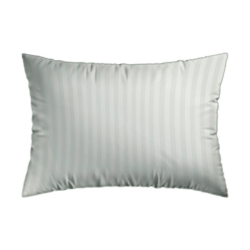 Jardin Exotique - Taie D'Oreiller - Satin De Coton - Blanc