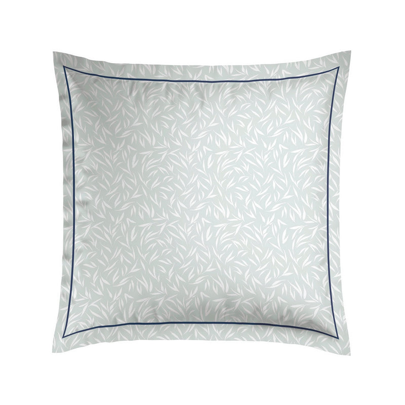 Erodium - Taie D'Oreiller - Satin De Coton - Blanc