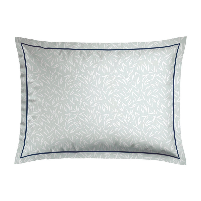 Erodium - Taie D'Oreiller - Satin De Coton - Blanc