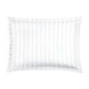 Baroque - Taie D'Oreiller - Satin De Coton - Tissé Jacquard - Blanc