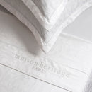 Baroque - Ensemble De Draps - Satin De Coton - Tissé Jacquard - Blanc