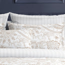 Indienne - Taie D'Oreiller - Satin De Coton - Taupe