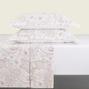 Indienne - Ensemble De Draps - Satin De Coton - Taupe