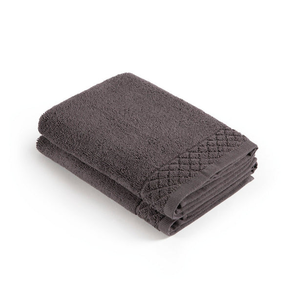 Eden - Paño de cocina - Algodón peinado claro - Gris oscuro