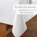 Baroque - Nappe Tissé Jacquard - Blanc