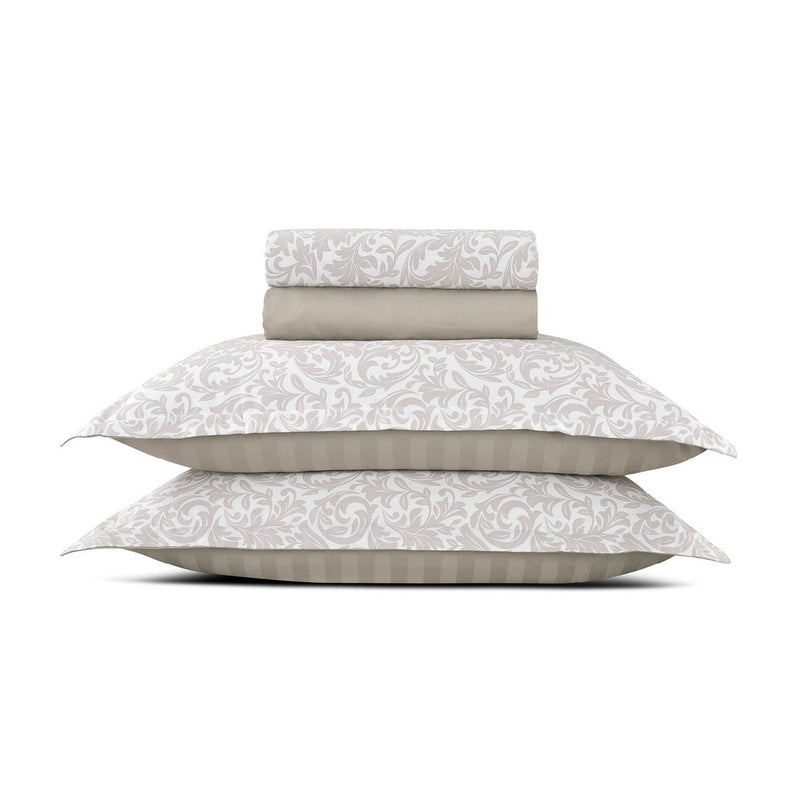 Esprit Damas - Ensemble De Draps - Satin De Coton - Taupe