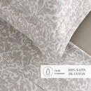 Esprit Damas - Ensemble De Draps - Satin De Coton - Taupe