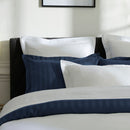 Paris - Housse De Couette + 2 Taies D'Oreiller - Satin De Coton - Blanc / Blanc