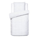 Uni - Housse De Couette + Taie D'Oreiller Gaze De Coton - Blanc 02