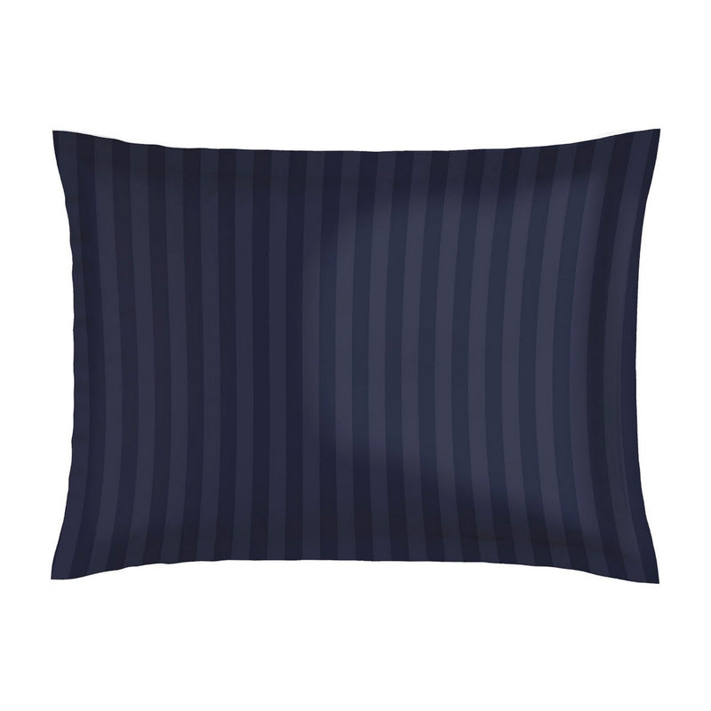 Kashmir - Taie D'Oreiller - Satin De Coton - Bleu Foncé