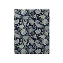 Kashmir - Drap Plat - Satin De Coton - Bleu Foncé