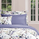 Eucalyptus - Taie De Traversin - Satin De Coton - Violet Foncé