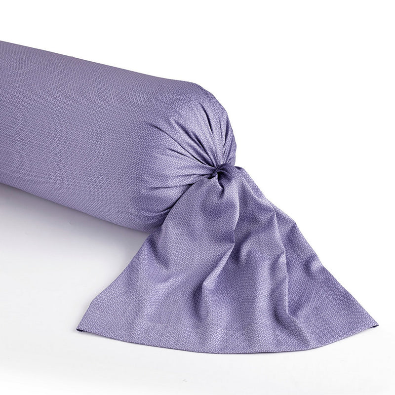 Eucalyptus - Taie De Traversin - Satin De Coton - Violet Foncé