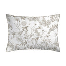 Colibri Floral - Taie D'Oreiller - Satin De Coton - Taupe