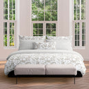 Colibri Floral - Taie D'Oreiller - Satin De Coton - Taupe