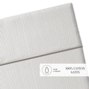 Colibri Floral - Drap Plat - Satin De Coton - Traits Fins - Taupe