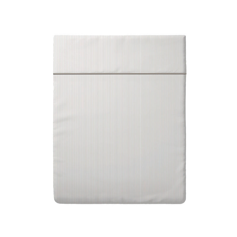 Colibri Floral - Drap Plat - Satin De Coton - Traits Fins - Taupe