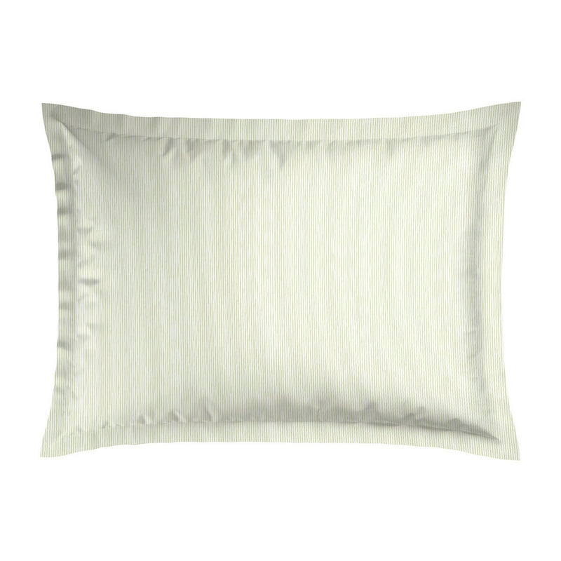 Fleurs De La Forêt - Taie D'Oreiller - Satin De Coton - Vert
