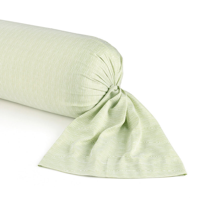 Fleurs De La Forêt - Taie De Traversin - Satin De Coton - Vert