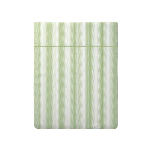 Fleurs De La Forêt - Drap Plat - Satin De Coton - Vert