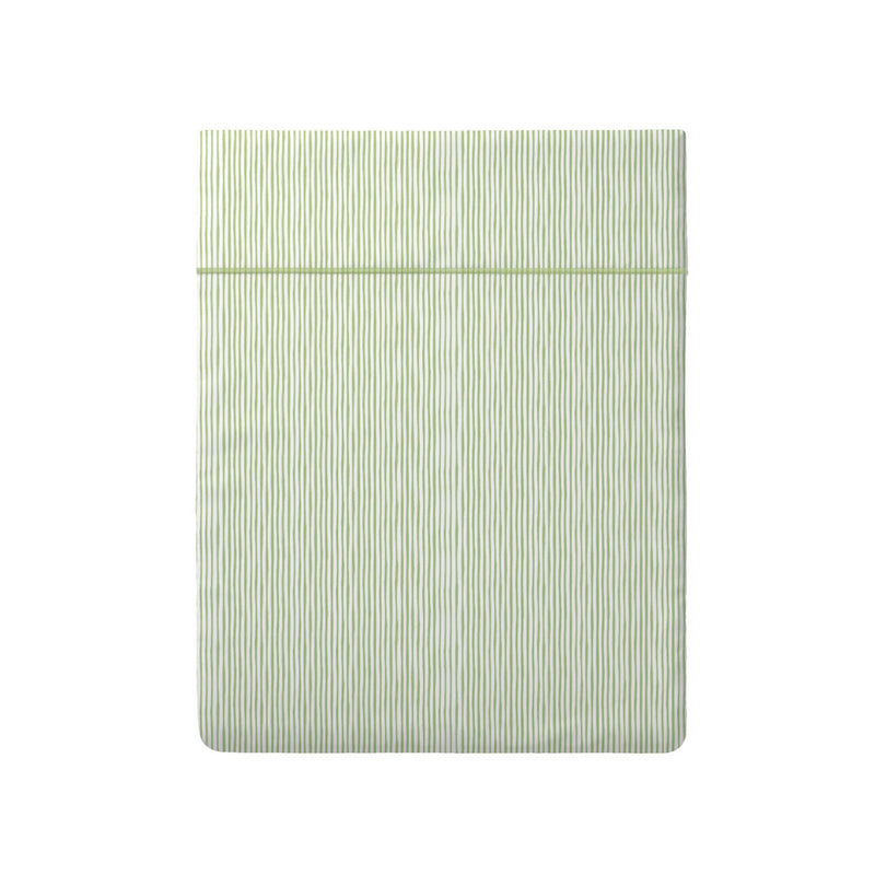 Fleurs De La Forêt - Drap Plat - Satin De Coton - Vert