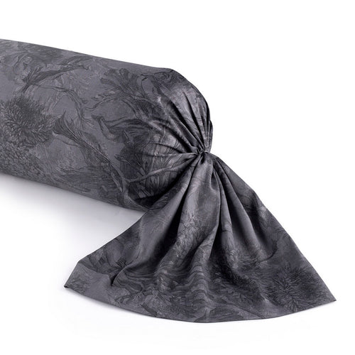 Jardin Botanique - Taie De Traversin - Satin De Coton - Gris Foncé