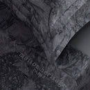 Jardin Botanique - Ensemble De Draps - Satin De Coton - Gris Foncé