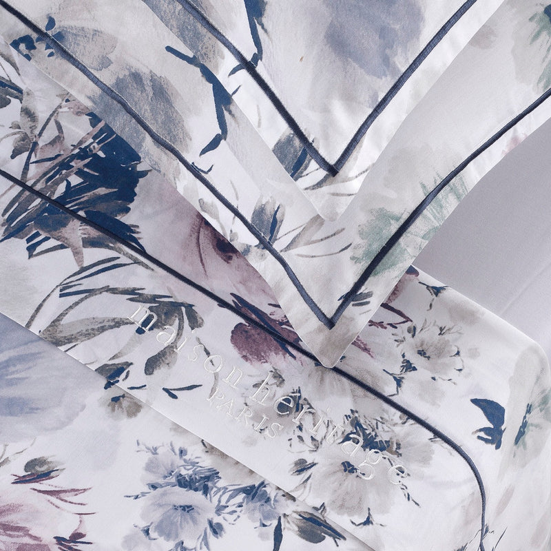 Erodium - Ensemble De Draps - Satin De Coton - Blanc