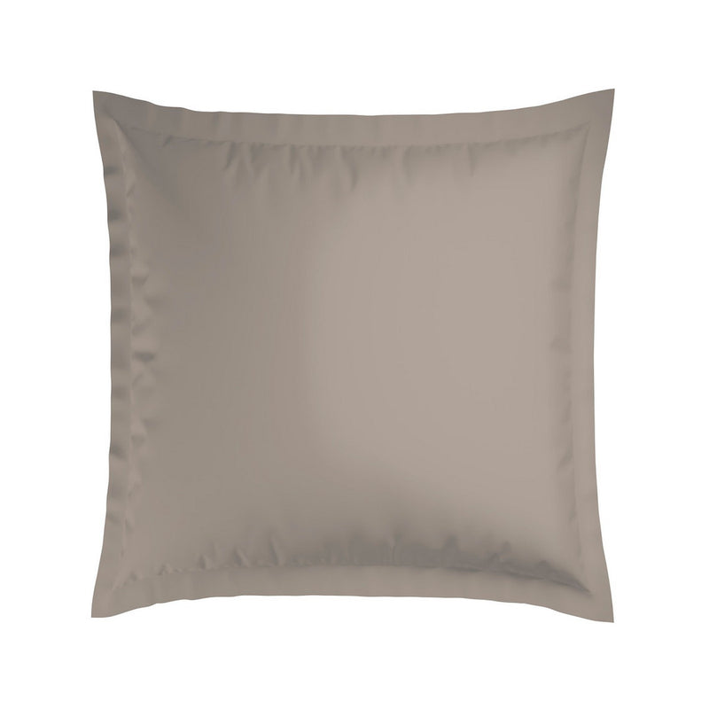 Paris - Set De 2 Taies D'Oreiller - Satin De Coton - Taupe / Taupe