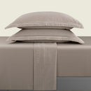 Paris - Ensemble De Draps - Satin De Coton - Taupe / Taupe