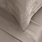 Paris - Ensemble De Draps - Satin De Coton - Taupe / Taupe