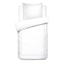 Paris - Housse De Couette + Taie D'Oreiller - Satin De Coton - Blanc / Blanc
