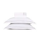 Paris - Ensemble De Draps - Satin De Coton - Gris / Blanc