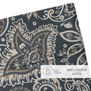 Indienne - Drap Plat - Satin De Coton - Gris / Taupe