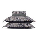 Indienne - Ensemble De Draps - Satin De Coton - Gris / Taupe
