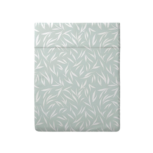 Olea Europaea - Drap Plat - Satin De Coton - Vert