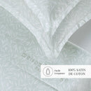 Olea Europaea - Ensemble De Draps - Satin De Coton - Vert
