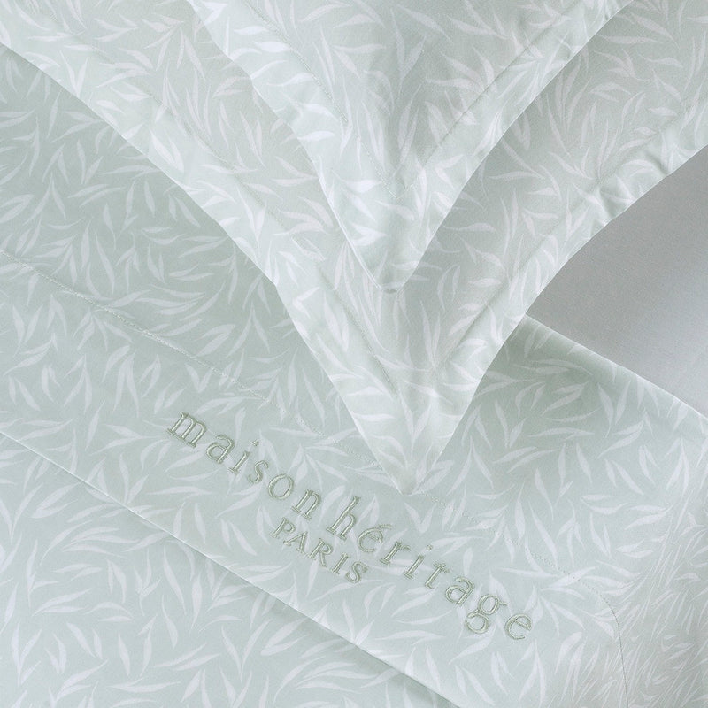 Olea Europaea - Ensemble De Draps - Satin De Coton - Vert