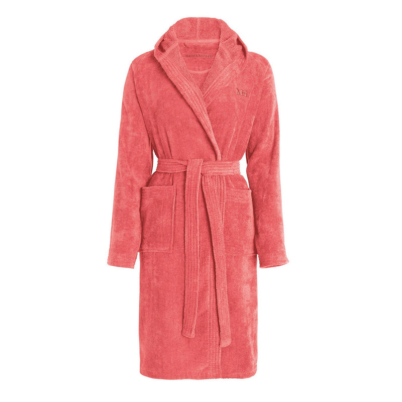 Uni - Peignoir Avec Capuche - Rose Hibiscus