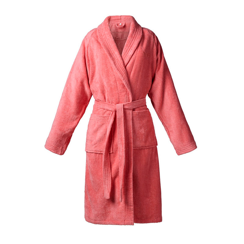 Uni - Peignoir Avec Col Châle - Rose Hibiscus