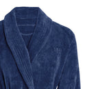 Uni - Peignoir Avec Col Châle - Bleu Marine